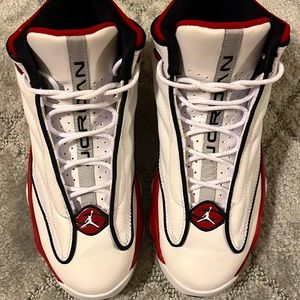 Jordan pro strong,white/black/red